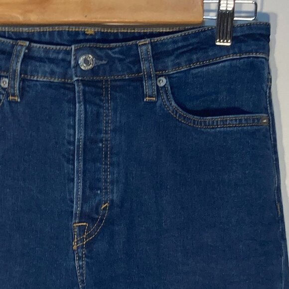 H&M SZ 6 denim mom jean ultra high waist button fly - Picture 3 of 4